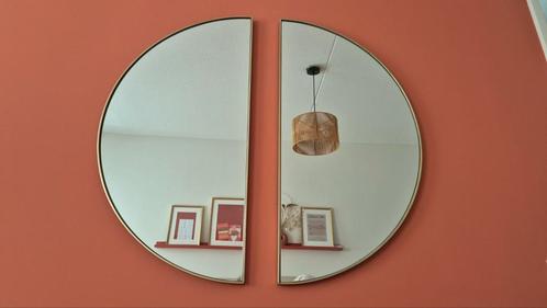 Rond spiegel goud, Huis en Inrichting, Woonaccessoires | Spiegels, Zo goed als nieuw, Minder dan 50 cm, Minder dan 100 cm, Rond