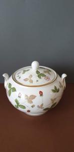 Wedgwood Wild Strawberry suikerpotje met deksel, Overige typen, Ophalen of Verzenden, Zo goed als nieuw, Wedgwood