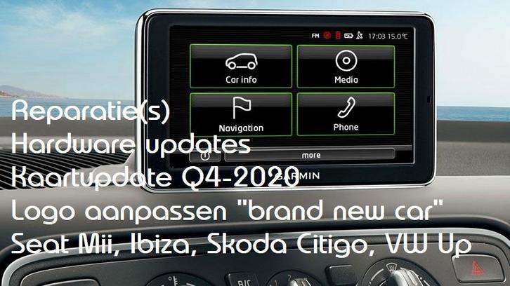 ✅ Reparatie navigatie, Seat Mii/Ibiza, Skoda Citigo, VW Up, Computers en Software, Navigatiesoftware, Nieuw, Update, West-Europa