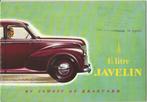 Jowett Javelin brochure auto (JV01), Ophalen of Verzenden, Zo goed als nieuw, Overige merken