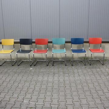Thonet S43 stoelen div. kleuren beits ( set van 6 ) beschikbaar voor biedingen