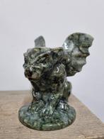 Grote gargoyle van jade / serpentijn, Ophalen of Verzenden, Mineraal