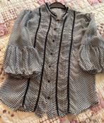 Zara - blouse zilver grijs - S - voorsluiting - nieuw, Kleding | Dames, Ophalen of Verzenden, Nieuw, Grijs