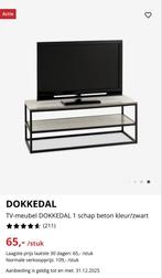 Betonlook TV meubel - Goede staat, Ophalen, Gebruikt, Minder dan 100 cm, Metaal