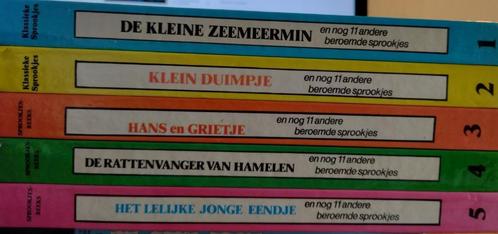 Deel 1 t/m 5 van de klassieke sprookjes., Boeken, Kinderboeken | Jeugd | onder 10 jaar, Gelezen, Sprookjes, Ophalen of Verzenden