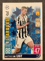 Topps MA EXTRA 21/22  STARBURST  MATTHIJS DE LIGT  JUVENTUS, Verzenden, Zo goed als nieuw, Plaatje