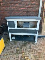 Mooi kunstof konijnen hok met 2 konijnen, Ophalen, 90 cm of meer, Konijn, Hok