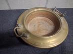 Vintage , Koperen schaal Brassero rond, Ophalen of Verzenden