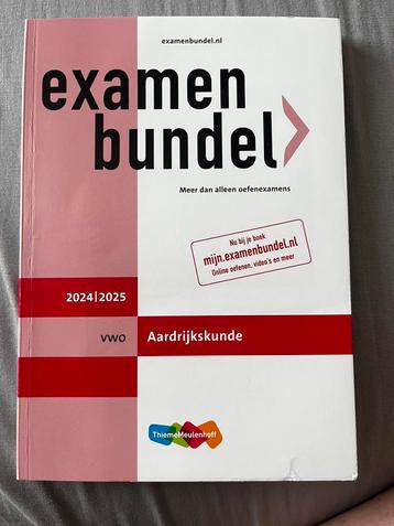 VWO aardrijkskunde examen bundel beschikbaar voor biedingen