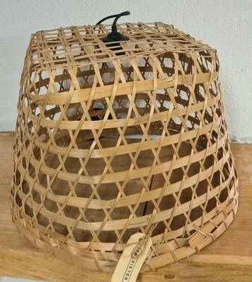 XL rotan riet hanenmand lamp ibiza lampenkap 50cm! beschikbaar voor biedingen