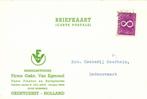 Firma Gebr. van Egmond, Oegstgeest - 11.1963 - briefkaart, Postzegels en Munten, Ophalen of Verzenden, Envelop