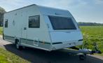 Eifelland Holiday 495 TF FransBed Rondzit Mover Voortent, Caravans en Kamperen, Caravans, Bedrijf, 1000 - 1250 kg, Eifelland, 5 tot 6 meter