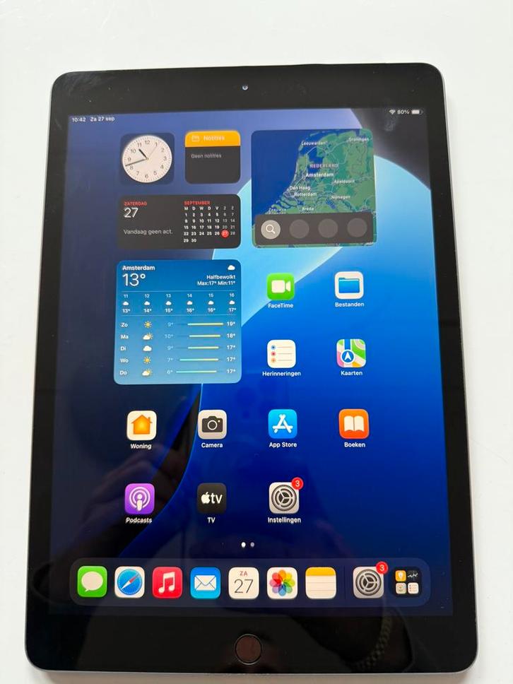 iPad 8e generatie – WiFi + Cellular – 32GB – Space Gray, Computers en Software, Apple iPads, Gebruikt, Apple iPad, Wi-Fi en Mobiel internet