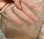 Luxury taupe vitrage, Bruin, 200 cm of meer, C, Nieuw