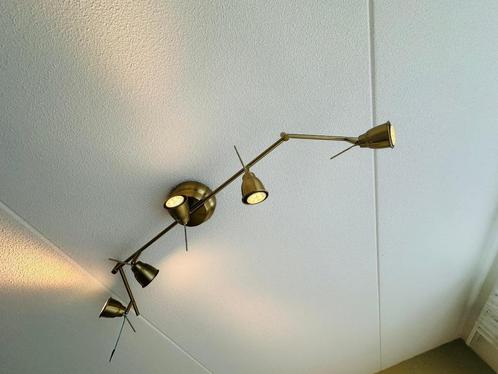 IKEA BAROMETER Hanglamp | Messingkleur | 5 Verstelbare Spots, Huis en Inrichting, Lampen | Spots, Zo goed als nieuw, Plafondspot of Wandspot