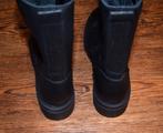 OMNIO - zwart leren hoge boots met rits - maat 42, Zwart, Lage of Enkellaarzen, Nieuw, Ophalen of Verzenden