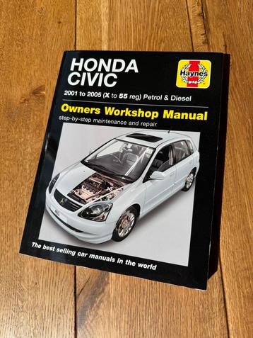 [!] Haynes Owners Workshop Manual Honda Civic 2001-2005 beschikbaar voor biedingen