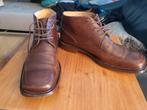 Van Lier bruine leren enkelhoge veterschoenen maat 8,5, Ophalen of Verzenden, Zo goed als nieuw, Bruin