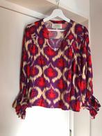 Shoeby Lonneke nooteboom blouse top wijd print oto 59cm, Verzenden, Paars, Zo goed als nieuw, Shoeby