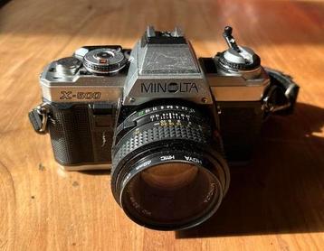 Minolta X-500 Analoge Camera met 50mm Lens beschikbaar voor biedingen