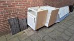 Gratis: keukenkastjes, deurtjes  poten, grepen etc, Huis en Inrichting, Ophalen, Gebruikt, Wit
