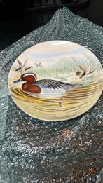 Vintage bord met afbeelding eend (brocante), Ophalen of Verzenden