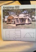 Obelink Amazonas 600 familietent van katoen (tunneltent), Caravans en Kamperen, Ophalen, Gebruikt