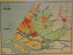Oude kaart van Zuid-Holland, Antiek en Kunst, Antiek | Schoolplaten, Ophalen of Verzenden, Aardrijkskunde