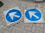 2 pijl vlaggen werkzaamheden voor pijl wagen, Ophalen of Verzenden, Gebruikt
