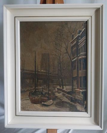 A.J. van Dijck (1894-1979) - Rotterdam - Winter - 1950 beschikbaar voor biedingen