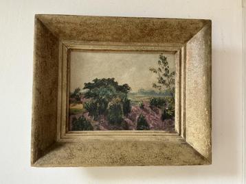 Hein Kray.Tumuliveld bij Balloo 1943 Olieverf op doek. beschikbaar voor biedingen