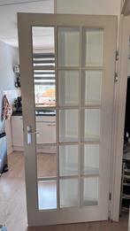 Binnendeur met glas, Ophalen, Gebruikt, 80 tot 100 cm, Binnendeur