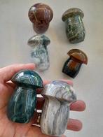 Partij Jaspis edelsteen paddenstoelen - nr 14, Ophalen of Verzenden, Mineraal