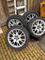 17 inch velgen met nieuwe 225/45R17 banden, Ophalen, Gebruikt, 17 inch, Zomerbanden