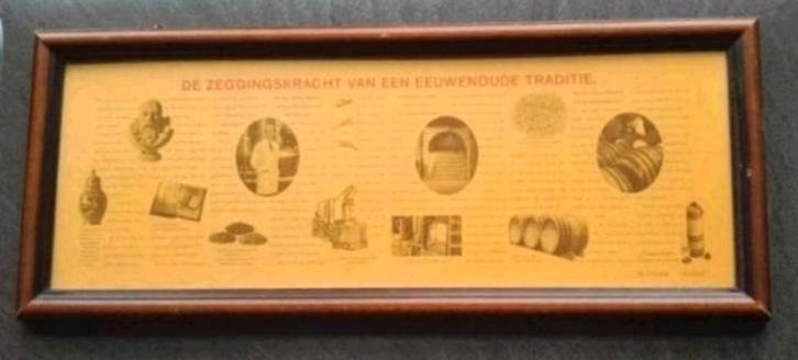 Ingelijste reclame Bols Corenwyn - nummer 464/5000 (mancave), Antiek en Kunst, Antiek | Wandborden en Tegels, Ophalen of Verzenden