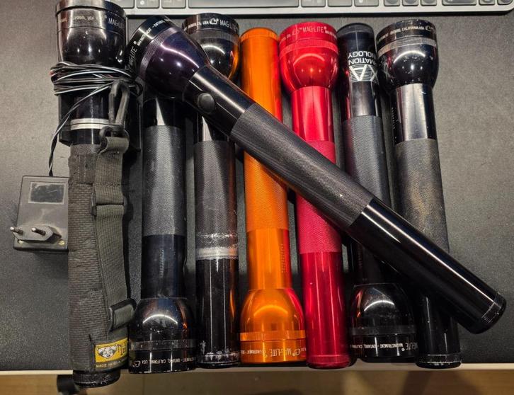 Maglite staaflampen zaklampen, Caravans en Kamperen, Zaklampen, Gebruikt, Batterij, Ophalen of Verzenden