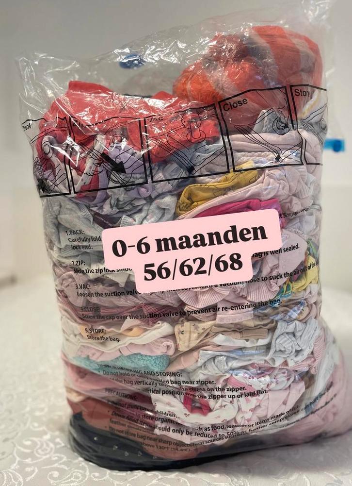 Meisjes Kleding pakket 56/ 62/ 68, Kinderen en Baby's, Babykleding | Baby-kledingpakketten, Zo goed als nieuw, Overige maten, Ophalen