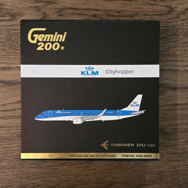 Gemini200 Embraer E190 KLM Cityhopper G2KLM559, Verzamelen, Luchtvaart en Vliegtuigspotten, Nieuw, Schaalmodel, Ophalen of Verzenden
