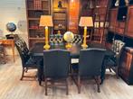 Chesterfield eetkamerstoelen 6 stuks, Ophalen, Chesterfield, Zo goed als nieuw, Vijf, Zes of meer stoelen