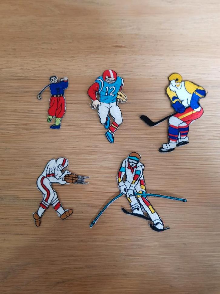 Sport Applicaties / Emblemen - Set van 5, Hobby en Vrije tijd, Kledingapplicaties en Hotfix, Nieuw, Hotfix applicaties, Ophalen of Verzenden