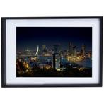 Rotterdam Skyline Poster met Lijst, Ophalen of Verzenden, Zo goed als nieuw, Foto of Poster, Minder dan 50 cm