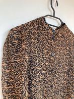 Ted Baker kraagloze blouse bruin zwart dierenprint maat 1/XS, Kleding | Dames, Bruin, Ophalen of Verzenden, Zo goed als nieuw