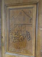 Set grote hoge schuifdeuren met tekening 254x210cm., Antiek en Kunst, Curiosa en Brocante, Ophalen