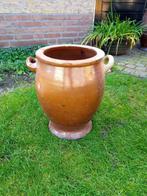 Oude Keulse pot - Bruin met open handvatten - ca 1950, Antiek en Kunst, Antiek | Keramiek en Aardewerk, Ophalen