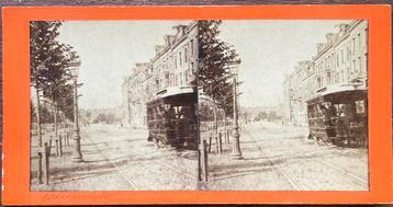Stereofoto WEESPERZIJDE AMSTERDAM 1890 beschikbaar voor biedingen