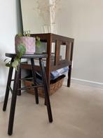 Handgemaakte houten kruk, Ophalen of Verzenden, Zo goed als nieuw, Hout