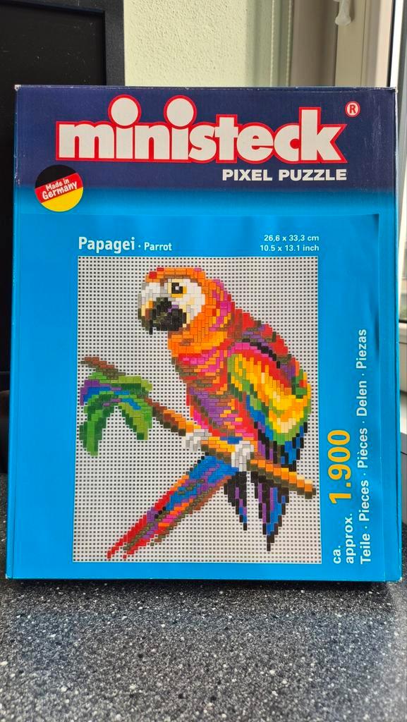 Ministeck Pixel Puzzle - Papegaai, Hobby en Vrije tijd, Ministeck, Zo goed als nieuw, Losse ministeck of Strip, Ophalen