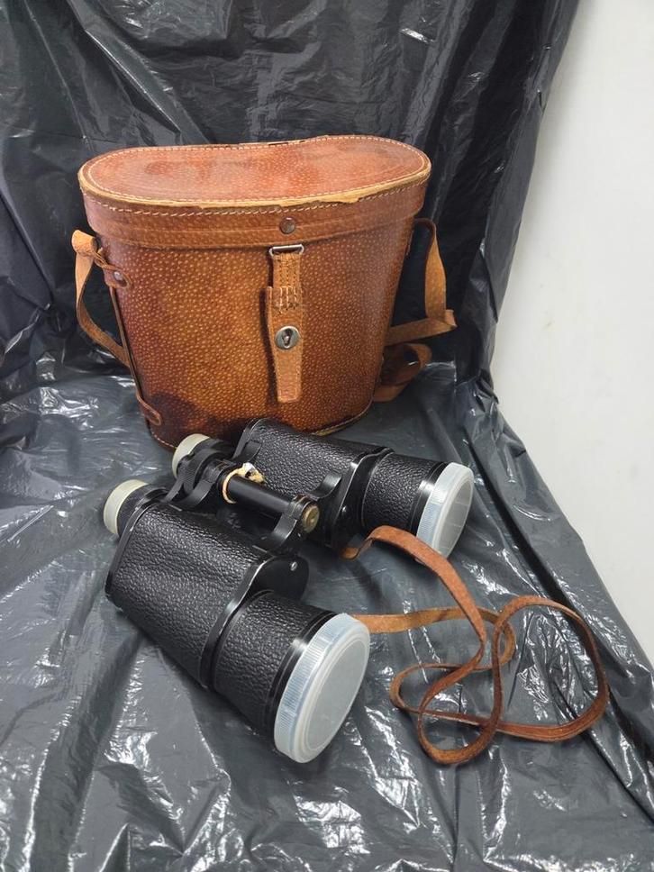 Vintage SNS Verrekijker met Tas, Audio, Tv en Foto, Optische apparatuur | Verrekijkers, Gebruikt, Porro (met knik), 8 tot 12x