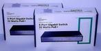-5 Stuks HPE/5-Port Gigabit Switch 32 Watts PoE+/JH328A -, Ophalen of Verzenden, Nieuw