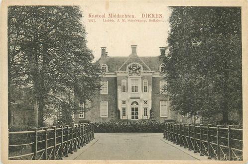 (387-232-021) Dieren Kasteel Middachten, Verzamelen, Ansichtkaarten | Nederland, Gelderland, Verzenden
